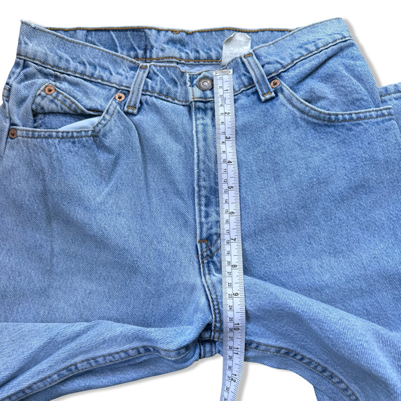 Vintage Levi’s 950 Women’s Blue Jeans 7 MED USA Made Relaxed Fit Tapered Leg - Picture 9 of 16